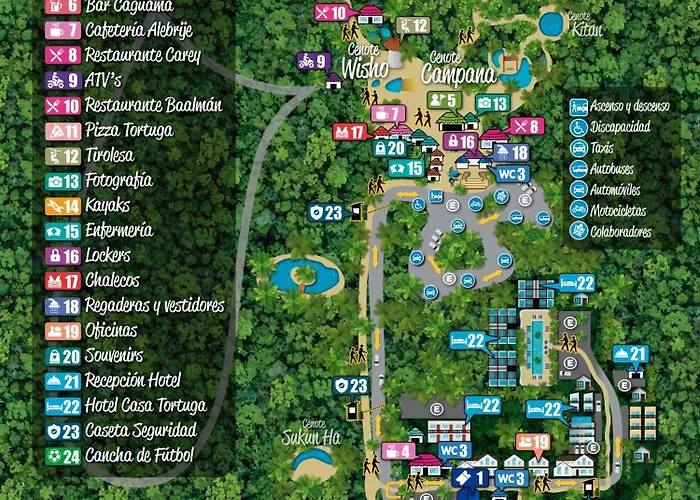 Hotel Casa Tortuga - Cenotes Park Inclusive Tulum
